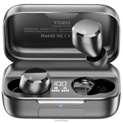 T12 Pro TOZO Black 006P263 Headphones